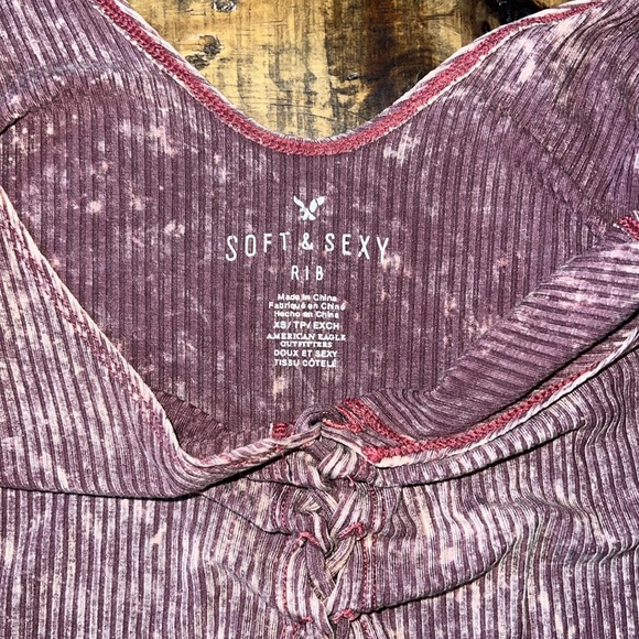 Lace Up Cropped Tank - Picture 2 of 5